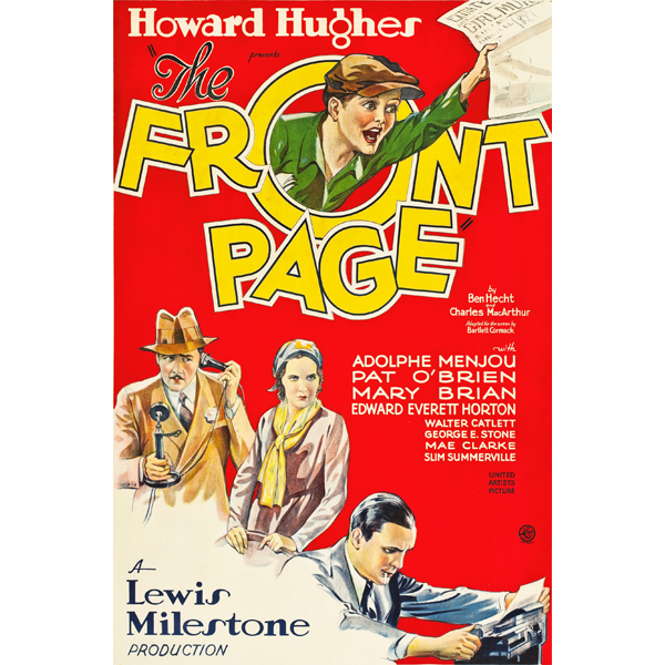 THE FRONT PAGE (1931) - Click Image to Close